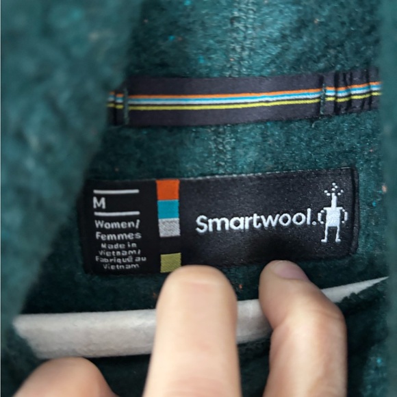 Smartwool Green Turtleneck Sweater Cozy Knit - Picture 5 of 7